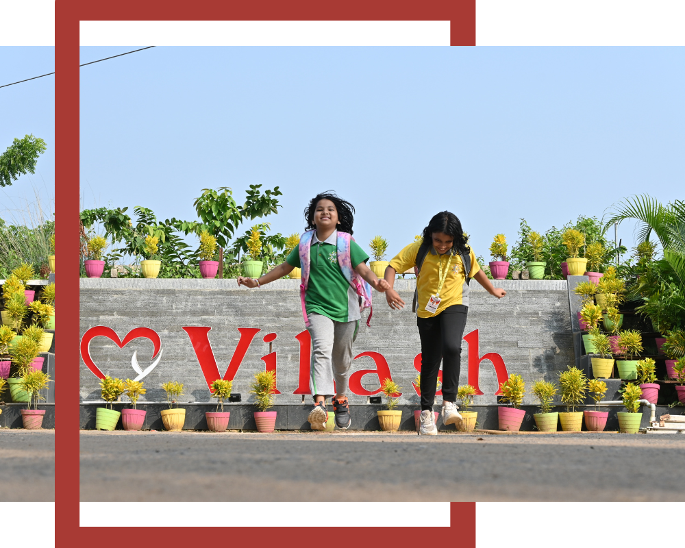 Two Girl Students Playing in the Vikash Campus which is one of the Top CBSE Schools in Bhubaneswar